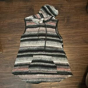 LuLaRoe sleeveless hoodie. Size medium.